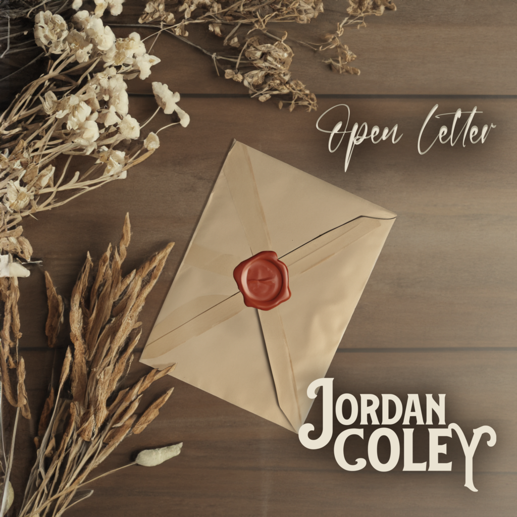 Album artwork for Jordan's single "Open Letter"