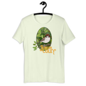 Sparrow & Flower Art Unisex t-shirt